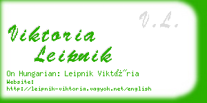 viktoria leipnik business card